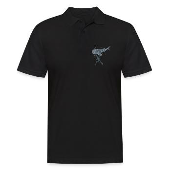 Walhai Freitaucher - Männer Poloshirt - Schwarz - Vorne - Kai (181cm)