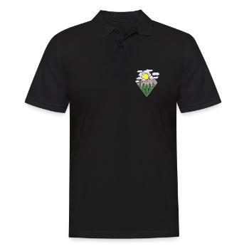 Randonneur en montagne - Polo Homme - noir - Devant - Kai (181cm)