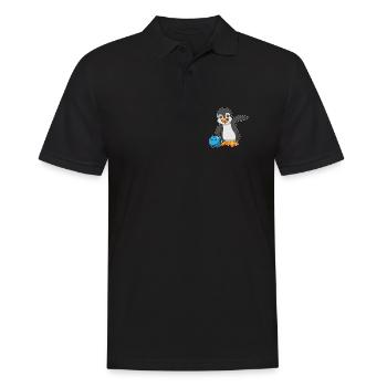 Penguin Bowling Bowling Ball - Men's Polo Shirt - black - Front - Kai (181cm)