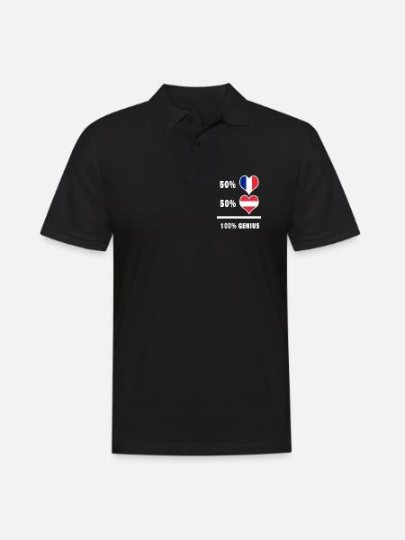 France and Austria Ingenious / Gift - Men's Polo Shirt - black