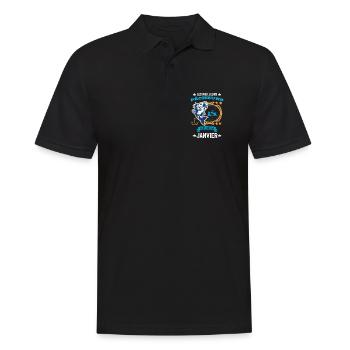 Anniversaire Pour Meilleur Pêcheur né en Janvier - Polo Homme - noir - Devant - Kai (181cm)