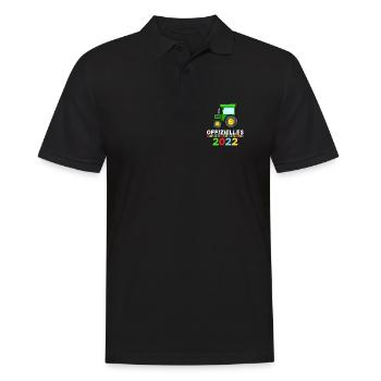Kindergarten 2022 Traktor Geschenk - Männer Poloshirt - Schwarz - Vorne - Kai (181cm)