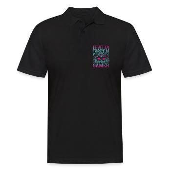 43rd Birthday Level 43 Gamer Gaming Gaming - Men's Polo Shirt - black - Front - Kai (181cm)