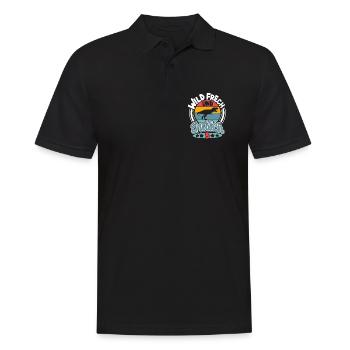 3 Jahre Kindergeburtstag Dino Dinosaurier - Männer Poloshirt - Schwarz - Vorne - Kai (181cm)