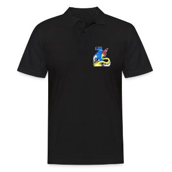 4 birthday boy - 4 years old - I am 4 - Men's Polo Shirt - black - Front - Kai (181cm)
