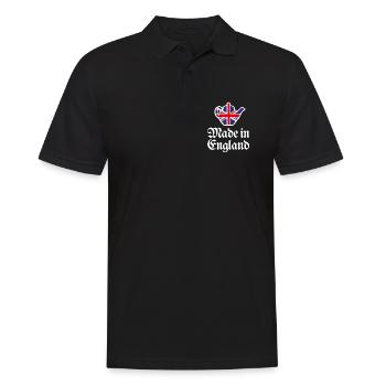 Union Jack Flagge Made in England Britisch UK Teekanne - Männer Poloshirt - Schwarz - Vorne - Kai (181cm)