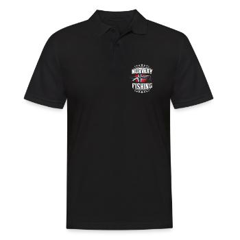 Norvège Pêche à la ligne Pêche - Polo Homme - noir - Devant - Kai (181cm)