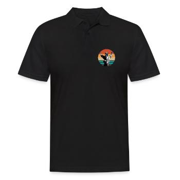 Duo Rétro Sunset - Polo Homme - noir - Devant - Kai (181cm)