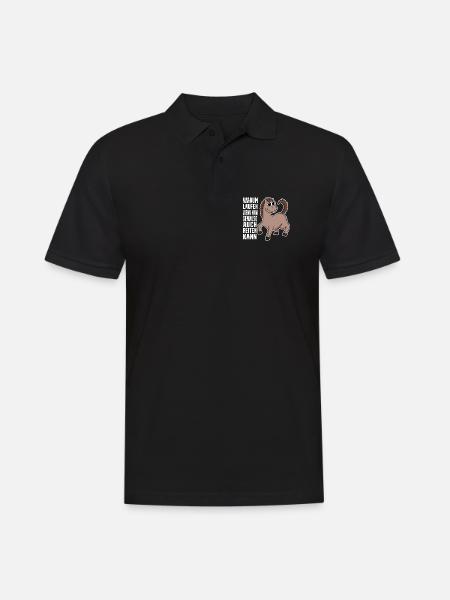 Pferd Pferde Hauspferd - Männer Poloshirt - Schwarz