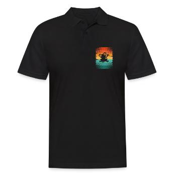 Grenouille - Polo Homme - noir - Devant - Kai (181cm)