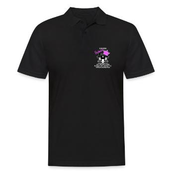 Bauherrin Hausbau - Männer Poloshirt - Schwarz - Vorne - Kai (181cm)