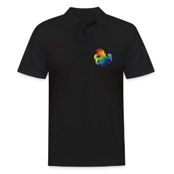 Octopus Rainbow - Men's Polo Shirt - black - Front - Kai (181cm)