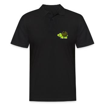 Turtle Bowling Bowling Ball - Men's Polo Shirt - black - Front - Kai (181cm)