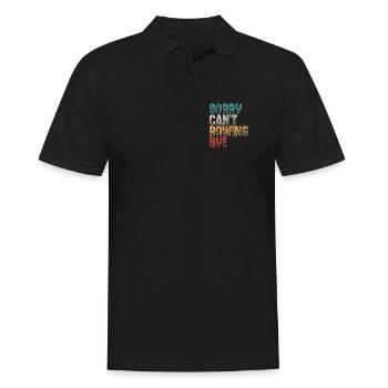 Rudern Ruderer Ruderboot - Männer Poloshirt - Schwarz - Vorne - Kai (181cm)