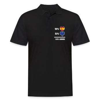 L'Europe et l'Espagne génie / cadeau - Polo Homme - noir - Devant - Kai (181cm)
