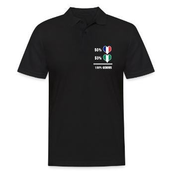 La France et le Nigéria génie / cadeau - Polo Homme - noir - Devant - Kai (181cm)