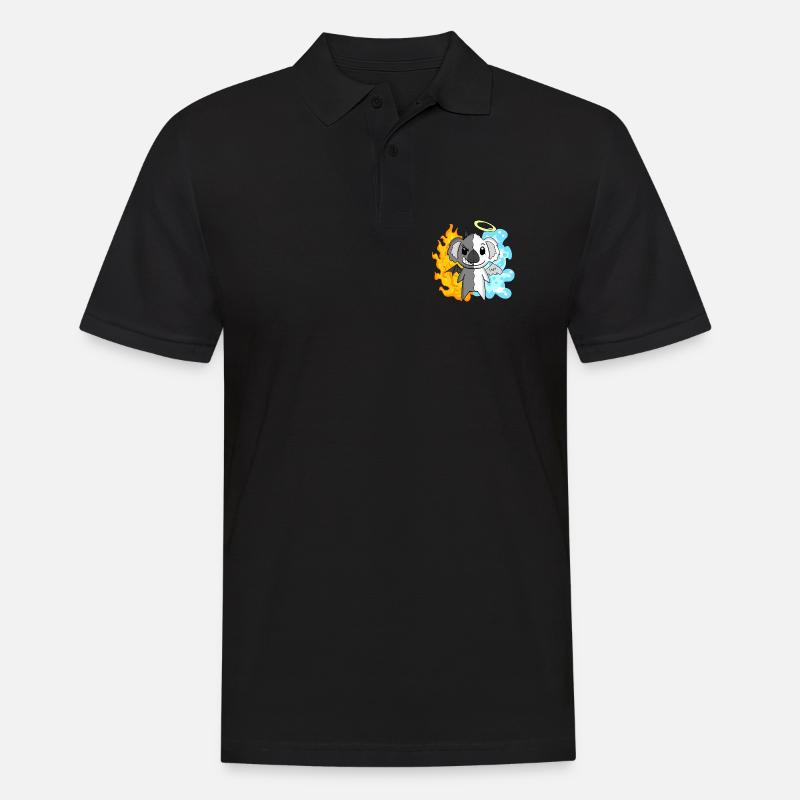 Koala - Angels and Devils - Men's Polo Shirt - black