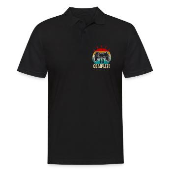 Retro Level 10 Complete Controller - Männer Poloshirt - Schwarz - Vorne - Kai (181cm)