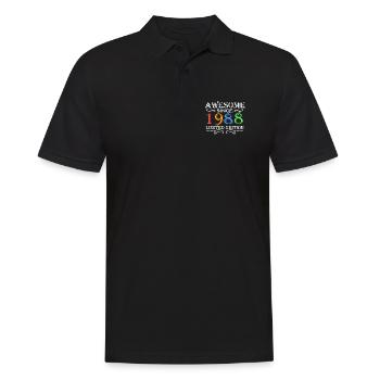 1988 - Born 1988 - Men's Polo Shirt - black - Front - Kai (181cm)