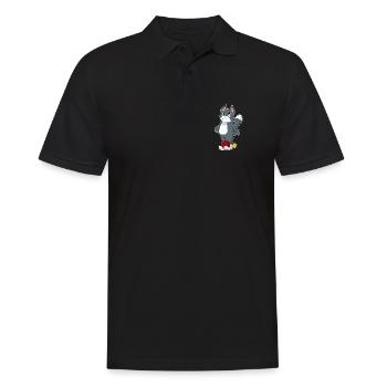Cat Bowling Bowling Ball - Men's Polo Shirt - black - Front - Kai (181cm)