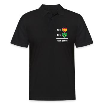 Brésil et Espagne génie / cadeau - Polo Homme - noir - Devant - Kai (181cm)