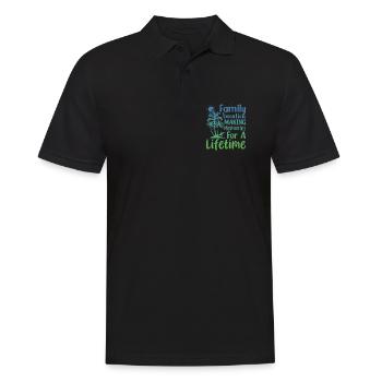 Family Vacation Making Memories Lifetime - Men's Polo Shirt - black - Front - Kai (181cm)