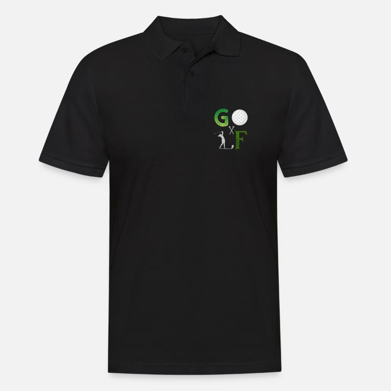 Golf - Golf Lovers - Männer Poloshirt - Schwarz