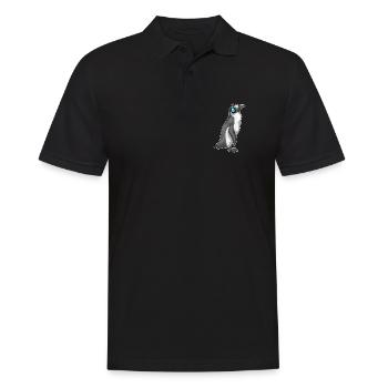 Musique casque Penguin - Polo Homme - noir - Devant - Kai (181cm)