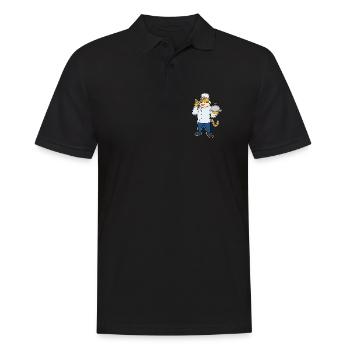 Cuisinier tigre servant la cuisine de cloches - Polo Homme - noir - Devant - Kai (181cm)