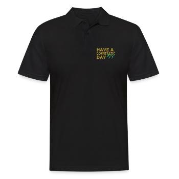 Habt Einen Korntastischen Tag - Männer Poloshirt - Schwarz - Vorne - Kai (181cm)