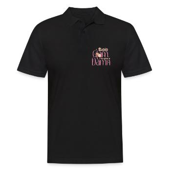 Too Glam To Give A Damn Nageldesigner - Männer Poloshirt - Schwarz - Vorne - Kai (181cm)