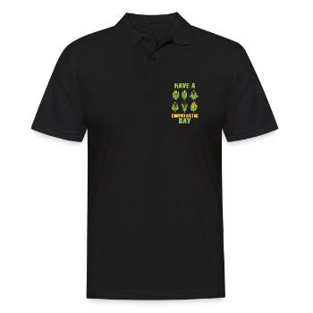 Habt Einen Korntastischen Tag - Männer Poloshirt - Schwarz - Vorne - Kai (181cm)