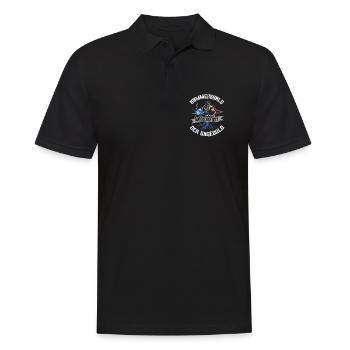 Nordischer Gott der Ungeduld - Männer Poloshirt - Schwarz - Vorne - Kai (181cm)