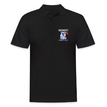 Baby Geburt Schwanger Babyspruch Sprüche - Männer Poloshirt - Schwarz - Vorne - Kai (181cm)