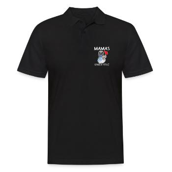 Baby Geburt Schwanger - Baby Body Spruch - Männer Poloshirt - Schwarz - Vorne - Kai (181cm)