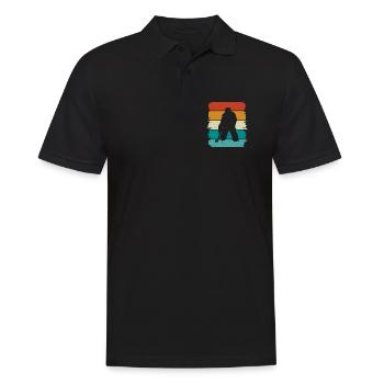 Eishockey  - Men's Polo Shirt - black - Front - Kai (181cm)