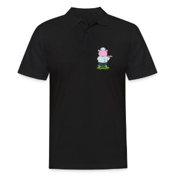 Pork Cook Meat Cooking - Men's Polo Shirt - black - Front - Kai (181cm)