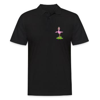Couronne de flamant rose - Polo Homme - noir - Devant - Kai (181cm)