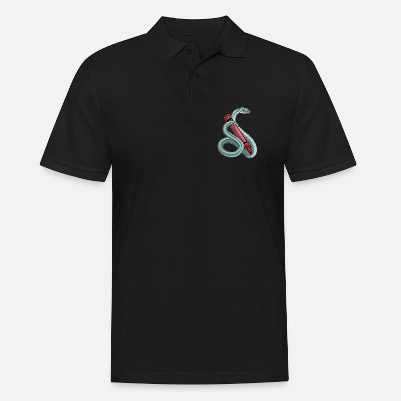 École de crayon Snake Student - Polo Homme - noir