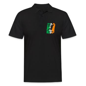 Handball Team Ireland - Men's Polo Shirt - black - Front - Kai (181cm)