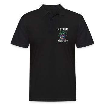 Aloe là je suis Vera jardin cadeau - Polo Homme - noir - Devant - Kai (181cm)