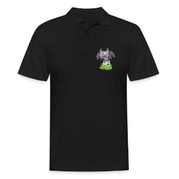 Chauve-souris Halloween crâne - Polo Homme - noir - Devant - Kai (181cm)