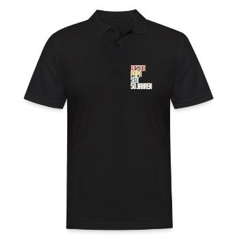 Bester Papa seit 50 Jahren - Männer Poloshirt - Schwarz - Vorne - Kai (181cm)