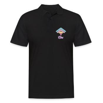 1st Birthday Rainbow Baby Motif - Men's Polo Shirt - black - Front - Kai (181cm)