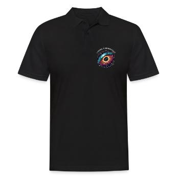 Wurmloch Abkürzung Astrophysik Zeitreise Raumzeit - Männer Poloshirt - Schwarz - Vorne - Kai (181cm)