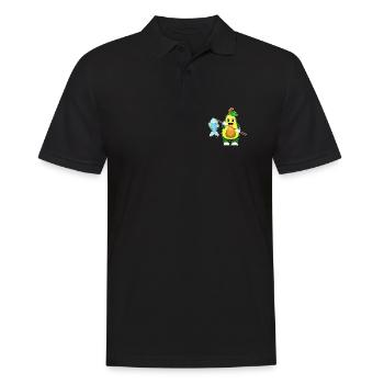 Pêche au poisson pêcheur avocat - Polo Homme - noir - Devant - Kai (181cm)
