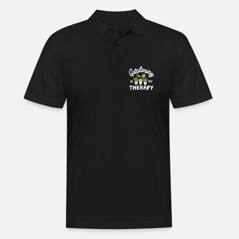 Garten Gartenarbeit - Männer Poloshirt - Schwarz