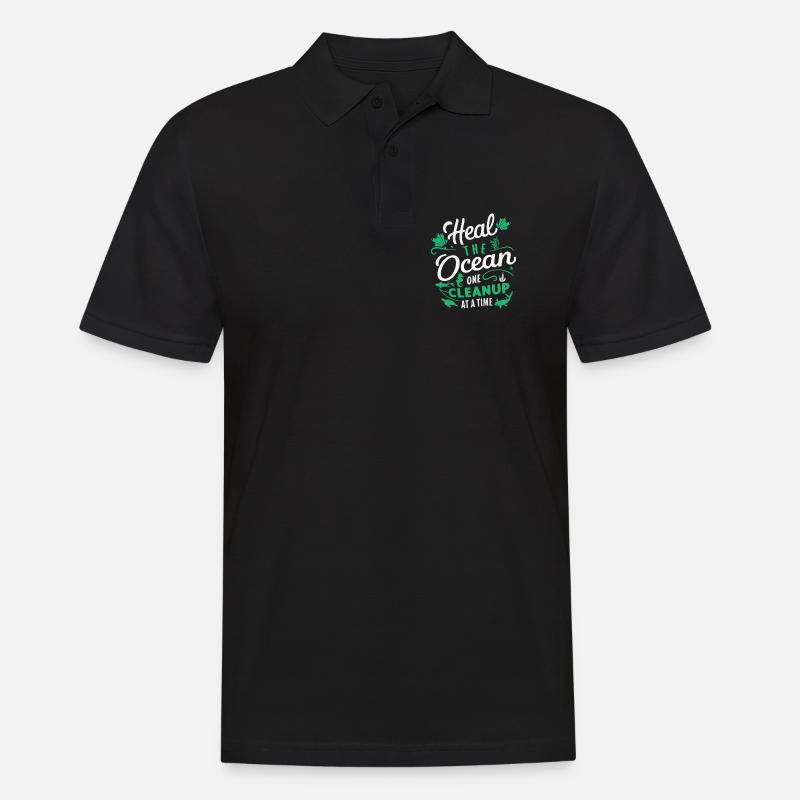 Étape de purification Ocean Save - Polo Homme - noir