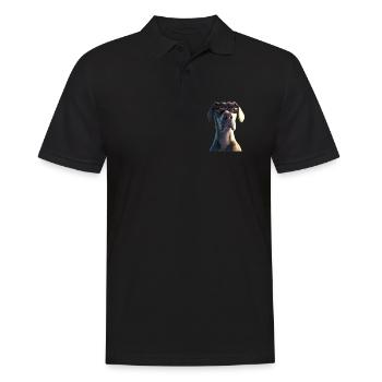 Great Dane Hatz Male Saupacker Great Dane - Men's Polo Shirt - black - Front - Kai (181cm)