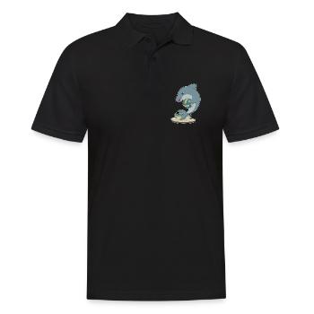 Dauphin Joueur de volley-ball Volley-ball - Polo Homme - noir - Devant - Kai (181cm)